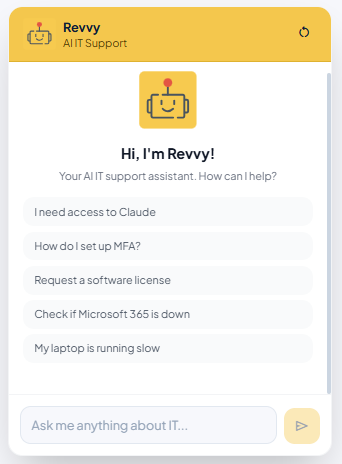 Revvy chatbot