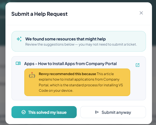 Revvy recommends